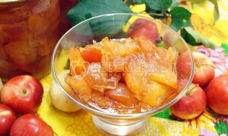 Рецепт яблочного варенья дольками