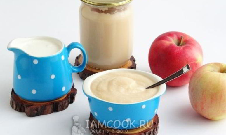 Рецепт яблочного пюре со сливками на зиму