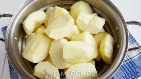 яблочное пюре со сливками на зиму