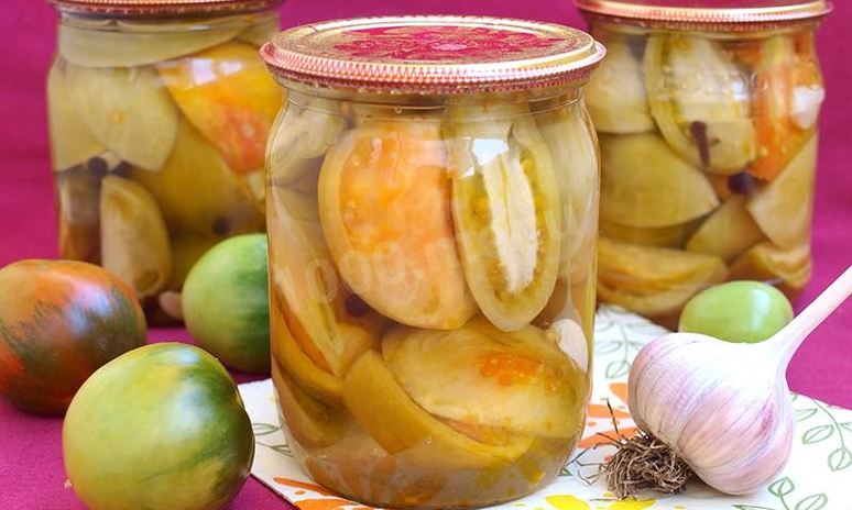 Рецепт зеленых помидоров пальчики оближешь на зиму дольками