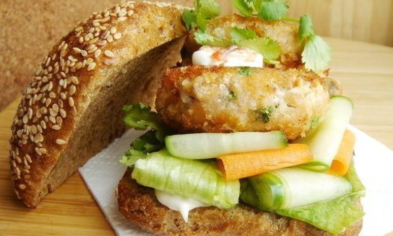 Рецепт азиатских рыбных бургеров