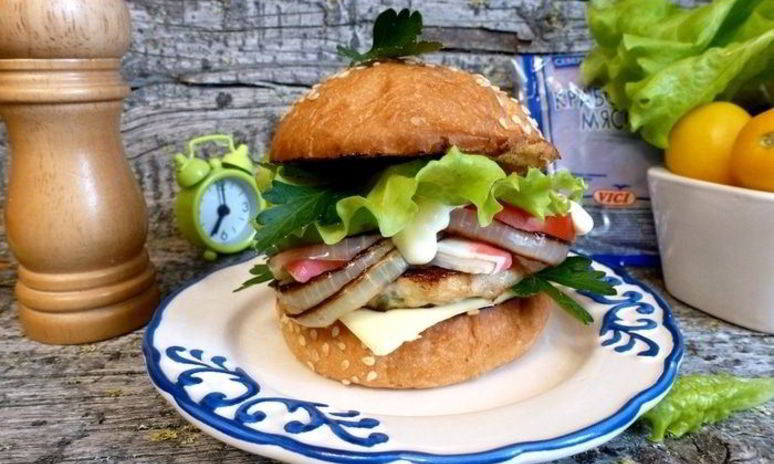 Рецепт бургера крабового луи