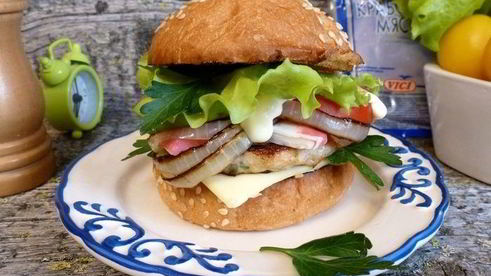 бургер крабовый луи