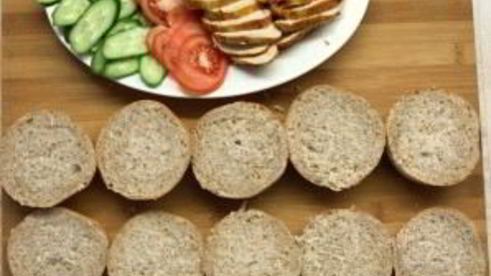 бургер с курочкой