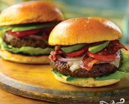 Бургер с ветчиной