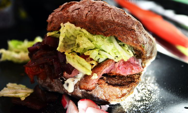 Рецепт бургера со стейком из говядины