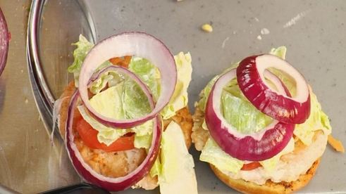 бургеры с семгой