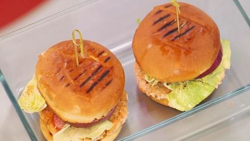 бургеры с семгой