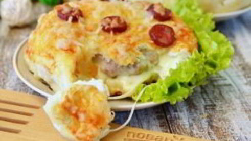 бургеры в стиле пиццы