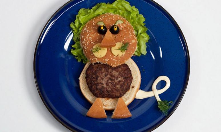 Рецепт детского гамбургера львенок