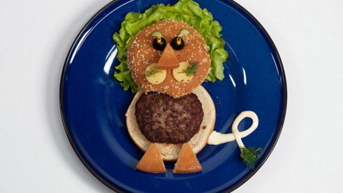 детский гамбургер львенок