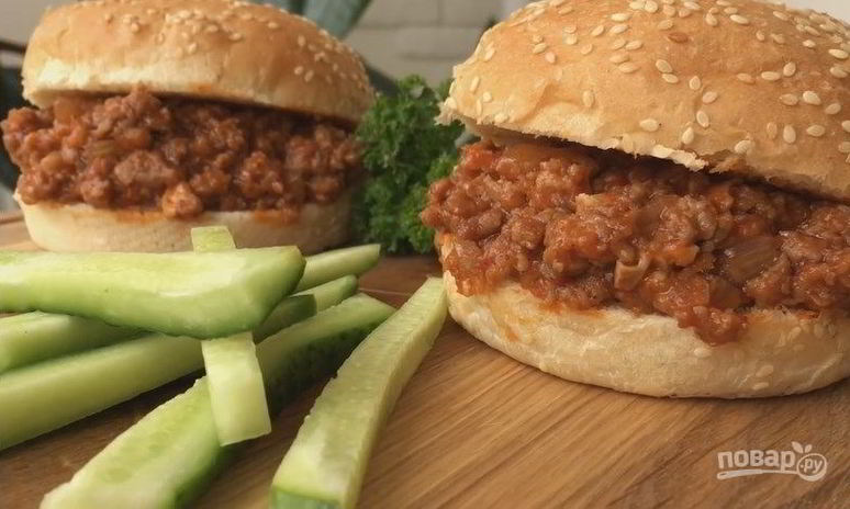 Рецепт гамбургера неряха джо