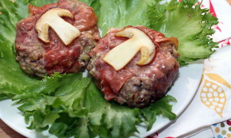 Рецепт гамбургера с белыми грибами