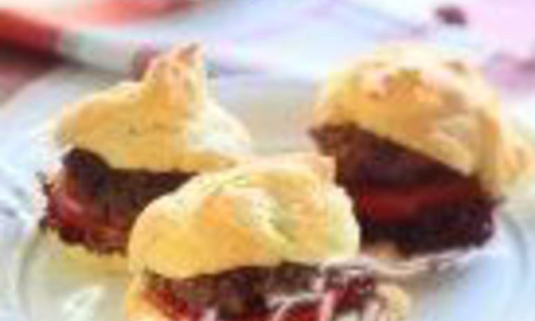 Рецепт гамбургера в профитролях