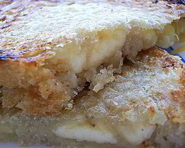 Бутерброд крок-мсье с бананом