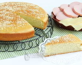 Бутербродная лепешка с кунжутом