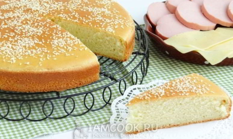 Рецепт бутербродной лепешки с кунжутом