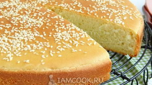 бутербродная лепешка с кунжутом