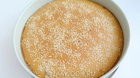 бутербродная лепешка с кунжутом