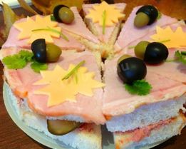 Бутербродный торт