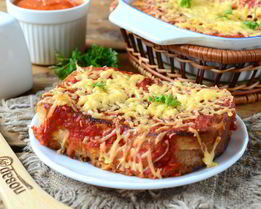 Бутерброды под сырно-томатной подушкой