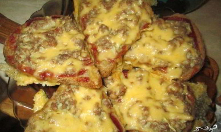 Рецепт бутербродов с фаршем в духовке