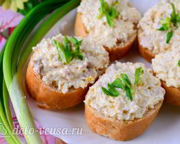 Бутерброды с печенью трески и яйцами