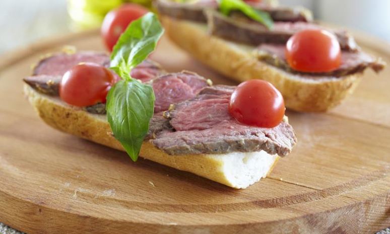 Рецепт бутербродов с ростбифом