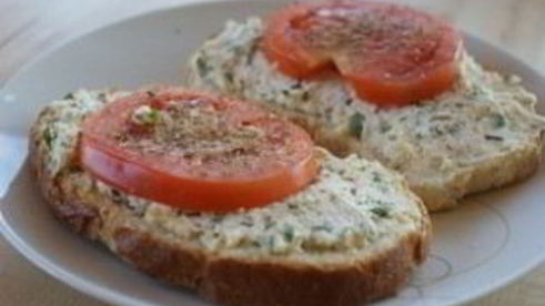 бутерброды с творожным сыром