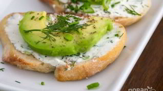 Быстрые бутерброды с авокадо