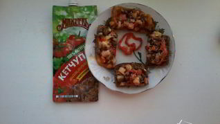 Горячие бутерброды с фасолью