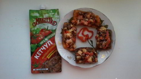 горячие бутерброды с фасолью