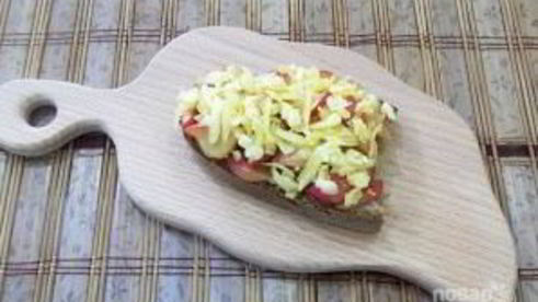 горячие бутерброды с яблоками и сыром