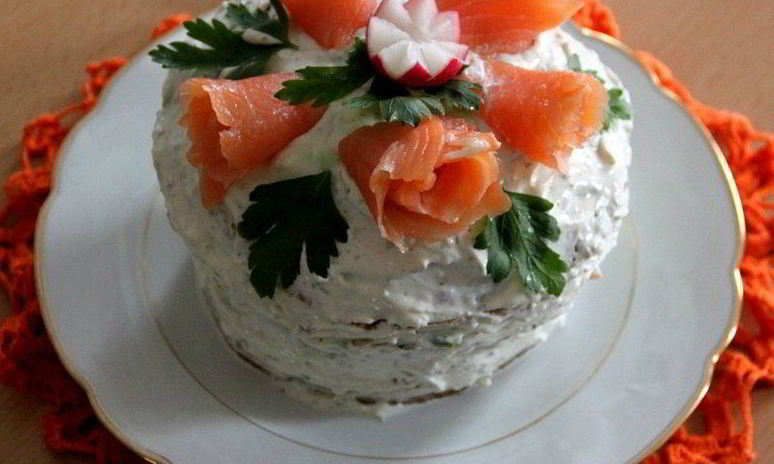 Рецепт шведского бутербродного торта