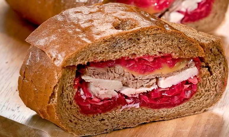 Рецепт закрытых бутербродов с красной капустой