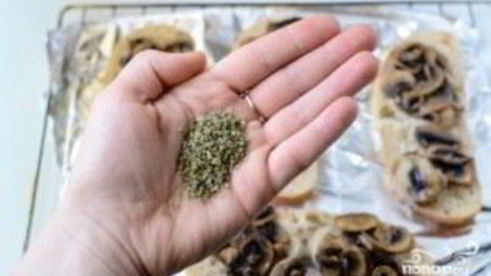 запеченные бутерброды с грибами