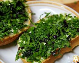 Зеленые бутерброды