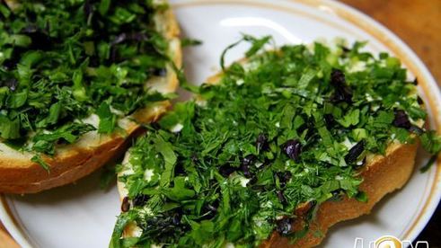 зеленые бутерброды