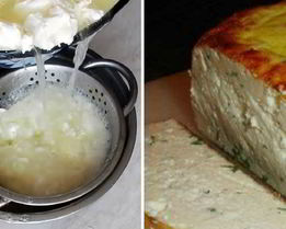 Домашний сыр на кефире