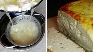 Домашний сыр на кефире