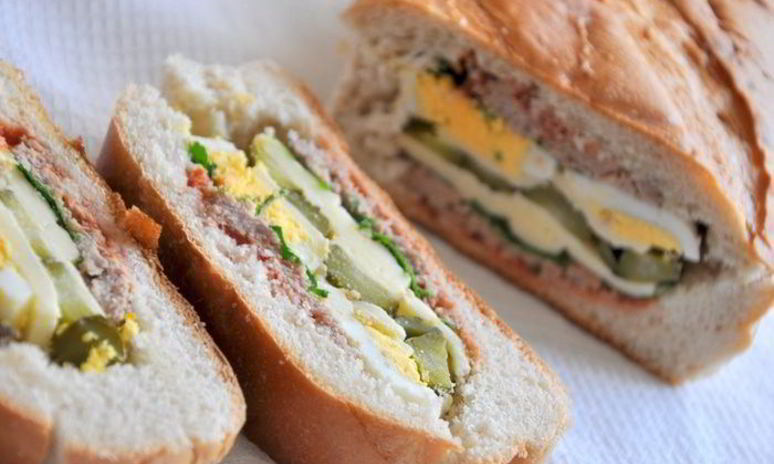 Рецепт фаршированного батона