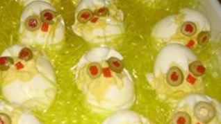 Фаршированные яйца-цыплята