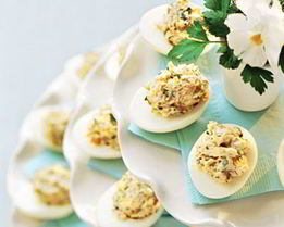 Яйца, фаршированные грибами