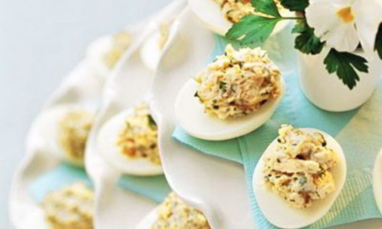 Рецепт яиц, фаршированных грибами