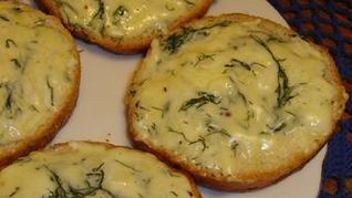 Гренки с сыром