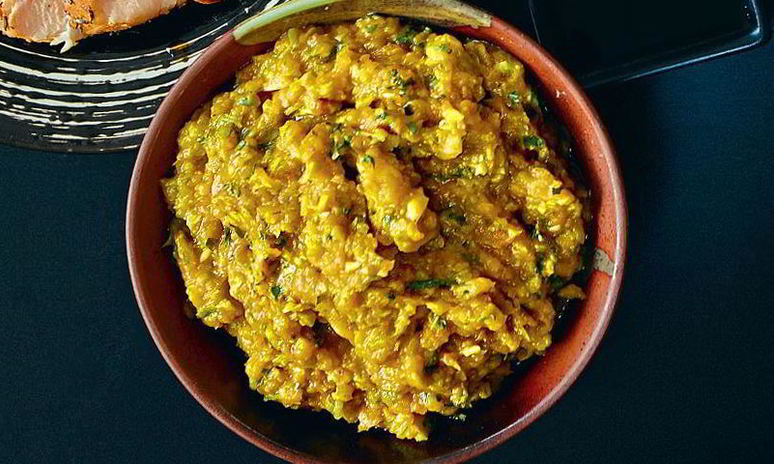 Рецепт быстрой кабачковой икры с тыквой и кинзой