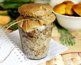 Грибная икра из маслят