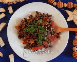 Грибная икра с помидорами