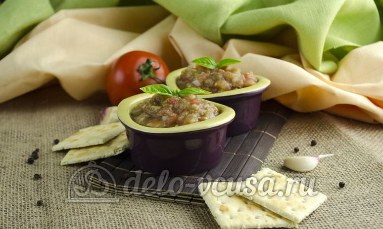 Рецепт икры из баклажанов со свежими помидорами