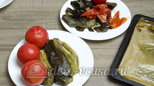 икра из баклажанов со свежими помидорами